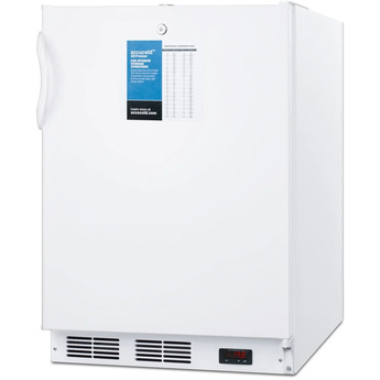 Summit Accucold PRO 24" 3.2 cu.ft. White with Lock Pharmaceutical Compact Freezer - ADA Compliant — thumbnail 7