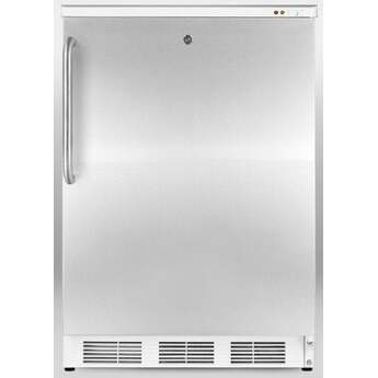 Summit Med 24" 3.5 cu. ft. Stainless Steel Undercounter Upright Freezer