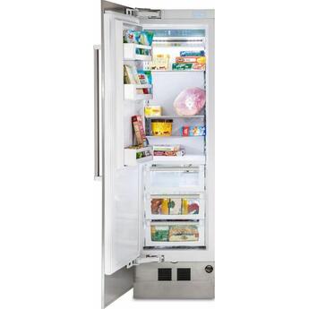 Viking MVFI7240WLSS Virtuoso Series 24 Inch Stainless Steel Built-In Column Counter Depth Freezer — thumbnail 3