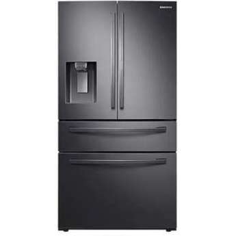 Samsung 36" 27.8 cu.ft. Fingerprint Resistant Black Stainless Steel Door-in-Door French Door Refrigerator - Energy Star