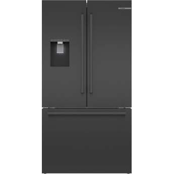 Bosch 36 Inch French Door Refrigerator: Black Stainless Steel