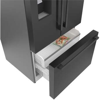 Bosch 36 Inch French Door Refrigerator: Black Stainless Steel — thumbnail 12