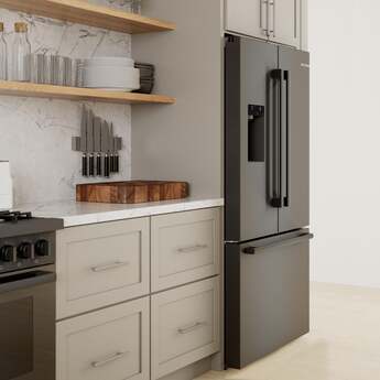 Bosch 36 Inch French Door Refrigerator: Black Stainless Steel — thumbnail 16