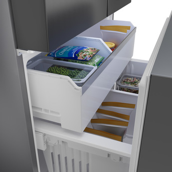 Bosch 36 Inch French Door Refrigerator: Black Stainless Steel — thumbnail 26