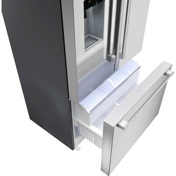 Bosch 36 Inch French Door Refrigerator: Stainless Steel — thumbnail 4