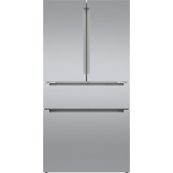 Bosch 800 Series 36 Inch French Door Bottom Mount Refrigerator With Glass Door: Stainless Steel