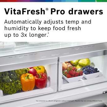 Bosch 800 Series 36 Inch French Door Bottom Mount Refrigerator With Glass Door: Stainless Steel — thumbnail 23