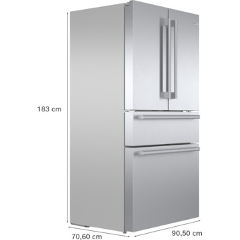 Bosch 800 Series 36 Inch 4- Door French Door Bottom Mount Refrigerator With External Handles: Stainless Steel — thumbnail 16