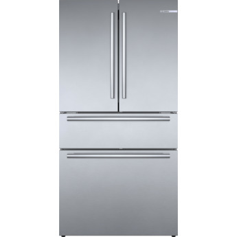 Bosch 800 Series 36 Inch 4- Door French Door Bottom Mount Refrigerator With External Handles: Stainless Steel — thumbnail 3
