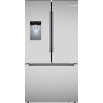 36 Inch Freestanding French Door Bottom Mount Smart Refrigerator with 26 Cu. Ft. Total Capacity, Ice and Water Dispenser, QuickIce Pro System™, UltraClarityPro® Water Filter, Bottle Fill, Anti-Fingerprint, Home Connect™, Sabbath Mode and ENERGY STAR® Qualified: Stainless Steel