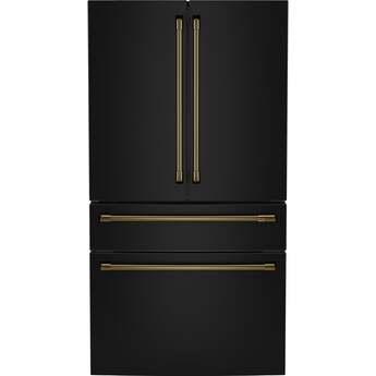 Cafe CGE29DP3TD1 Customizable Professional Collection Series 36 Inch French Door Refrigerator — thumbnail 11