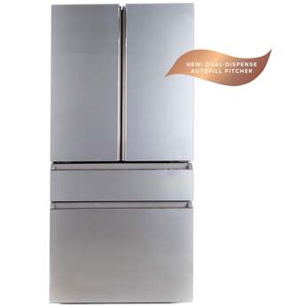 Cafe 36 Inch Counter-Depth Freestanding 4-Door French Door Smart Refrigerator with 23.2 cu. ft. Total Capacity, Dual-Dispense AutoFill Pitcher, TwinChill? Dual Evaporators, Convertible Drawer, Sabbath Mode, OU/CRC Certified and ENERGY STAR Certified: Platinum Glass — thumbnail 11