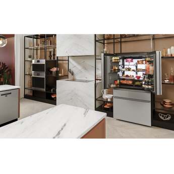 Cafe Modern Glass Series 36 Inch Smart Freestanding 4 Door French Door Refrigerator — thumbnail 31
