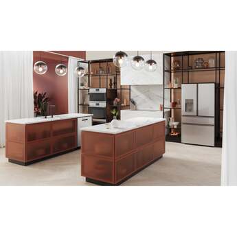 Cafe Modern Glass Series 36 Inch Smart Freestanding 4 Door French Door Refrigerator — thumbnail 4
