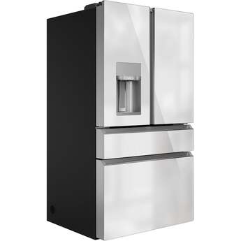 Cafe Modern Glass Series 36 Inch Smart Freestanding 4 Door French Door Refrigerator — thumbnail 7