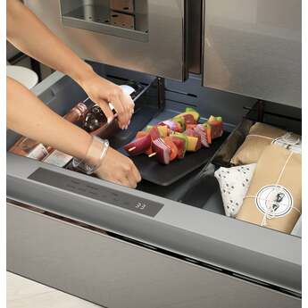 Cafe 36 Inch Smart Freestanding 4 Door French Door Refrigerator - Matte White — thumbnail 19