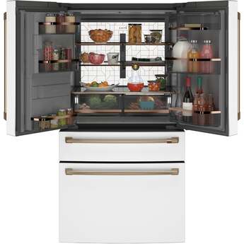 Cafe 36 Inch Smart Freestanding 4 Door French Door Refrigerator - Matte White — thumbnail 25