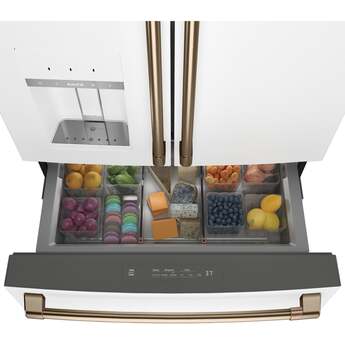 Cafe 36 Inch Smart Freestanding 4 Door French Door Refrigerator - Matte White — thumbnail 27