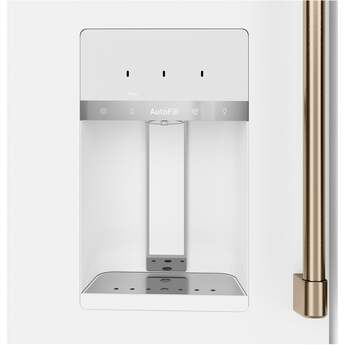 Cafe 36 Inch Smart Freestanding 4 Door French Door Refrigerator - Matte White — thumbnail 4