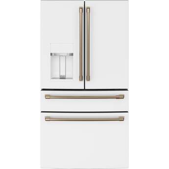 Cafe 36 Inch Smart Freestanding 4 Door French Door Refrigerator - Matte White — thumbnail 5