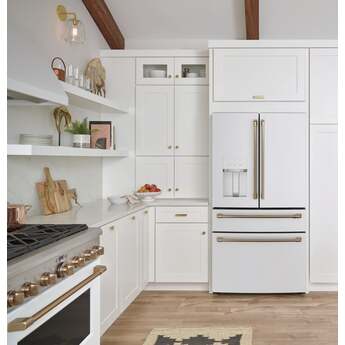 Cafe 36 Inch Smart Freestanding 4 Door French Door Refrigerator - Matte White — thumbnail 9