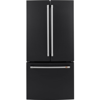 Cafe 33" 18.6 cu.ft. Matte Black Counter Depth French Door Refrigeriator - Energy Star