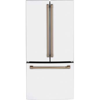 Cafe 33" 18.6 cu.ft. Matte White Counter Depth French Door Refrigerator - Energy Star