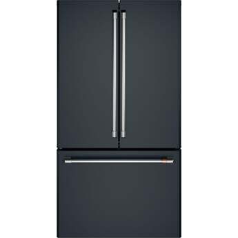 Cafe 36" 23.1 cu. ft. Matte Black Counter-Depth French-Door Refrigerator - Energy Star