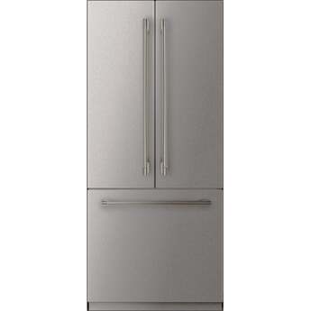 Elica 36 Inch Built-In French Door Bottom-Mount Refrigerator with 19.5 cu. ft. Total Capacity, Internal Filtered Water Dispenser, Internal Ice Maker, Spill-Proof Shelves, Soft-Closing Pantry Drawers, Metal Freezer Drawers, Sabbath Mode and ENERGY STAR Certified: Panel Ready