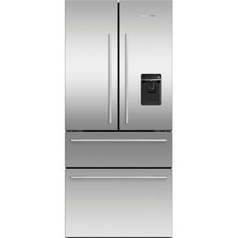 Fisher Paykel Series 7 Contemporary 32" 16.8 cu. ft. Stainless Steel Counter Depth French Door 2-Drawer Refrigerator with Ice Maker & Water Dispenser