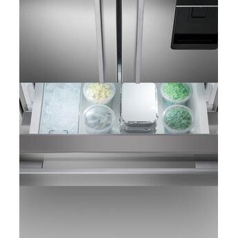 Fisher Paykel Series 7 Contemporary 32" 16.8 cu. ft. Stainless Steel Counter Depth French Door 2-Drawer Refrigerator with Ice Maker & Water Dispenser — thumbnail 9