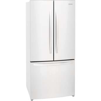 Frigidaire 32 Inch Counter-Depth French Door Refrigerator with 17.6 Cu. Ft. Capacity, Adjustable Storage, Gallon Door Bins, Crispers, Door Alarm, Filtered Water Ice Maker, Water/Air Filter, Sabbath Mode, CSA Listed, and Energy Star Certified: White — thumbnail 14
