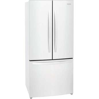 Frigidaire 32 Inch Counter-Depth French Door Refrigerator with 17.6 Cu. Ft. Capacity, Adjustable Storage, Gallon Door Bins, Crispers, Door Alarm, Filtered Water Ice Maker, Water/Air Filter, Sabbath Mode, CSA Listed, and Energy Star Certified: White — thumbnail 19