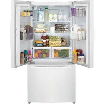 Frigidaire 32 Inch Counter-Depth French Door Refrigerator with 17.6 Cu. Ft. Capacity, Adjustable Storage, Gallon Door Bins, Crispers, Door Alarm, Filtered Water Ice Maker, Water/Air Filter, Sabbath Mode, CSA Listed, and Energy Star Certified: White — thumbnail 21