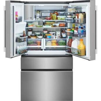 Frigidaire Professional 36 Inch 4-Door French Door Refrigerator With 21 Cu. Ft. Capacity: Stainless Steel — thumbnail 3