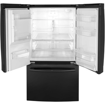 GE 36" 25.6 cu.ft. Black French Door Refrigerator - Energy Star — thumbnail 2