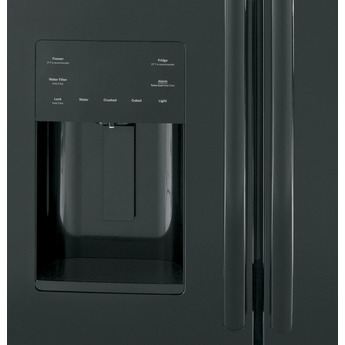 GE 36" 25.6 cu.ft. Black French Door Refrigerator - Energy Star — thumbnail 4
