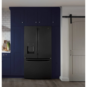 GE 36" 25.6 cu.ft. Black French Door Refrigerator - Energy Star — thumbnail 5