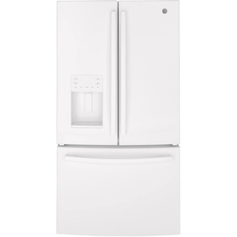 GE 36" 25.6 cu.ft. White French Door Refrigerator - Energy Star