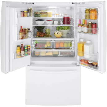 GE 36" 25.6 cu.ft. White French Door Refrigerator - Energy Star — thumbnail 11