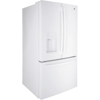 GE 36" 25.6 cu.ft. White French Door Refrigerator - Energy Star — thumbnail 3