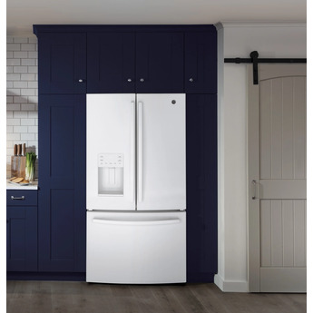 GE 36" 25.6 cu.ft. White French Door Refrigerator - Energy Star — thumbnail 4