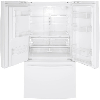 GE 36" 25.6 cu.ft. White French Door Refrigerator - Energy Star — thumbnail 5