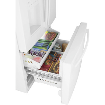 GE 36" 25.6 cu.ft. White French Door Refrigerator - Energy Star — thumbnail 6