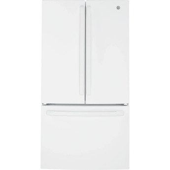GE 36" 27.0 cu. ft. White French Door Refrigerator with Internal Water Dispenser - Energy Star