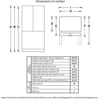 GE 36" 27.0 cu. ft. White French Door Refrigerator with Internal Water Dispenser - Energy Star — thumbnail 5