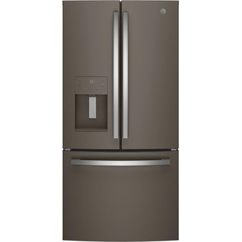 GE 33" 17.5 cu. ft. Slate Counter Depth French Door Refrigerator - Energy Star