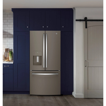 GE 33" 17.5 cu. ft. Slate Counter Depth French Door Refrigerator - Energy Star — thumbnail 11