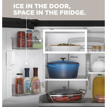 GE 36" 22.2 cu.ft. Slate Counter Depth French Door Refrigerator - Energy Star — thumbnail 5