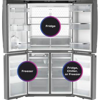 36 Inch Standard Depth 28.0 Cu. Ft. 4 Door French Door Refrigerator With Internal Dispenser And Energy Star Qualified: Stainless Steel — thumbnail 39